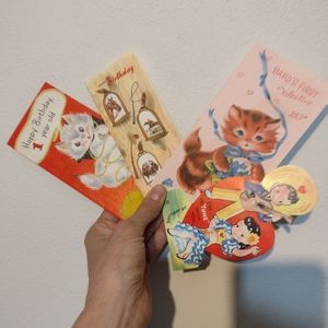 Ephemera from 1956, Valentine and Birthday cards